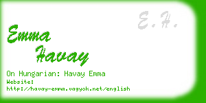 emma havay business card